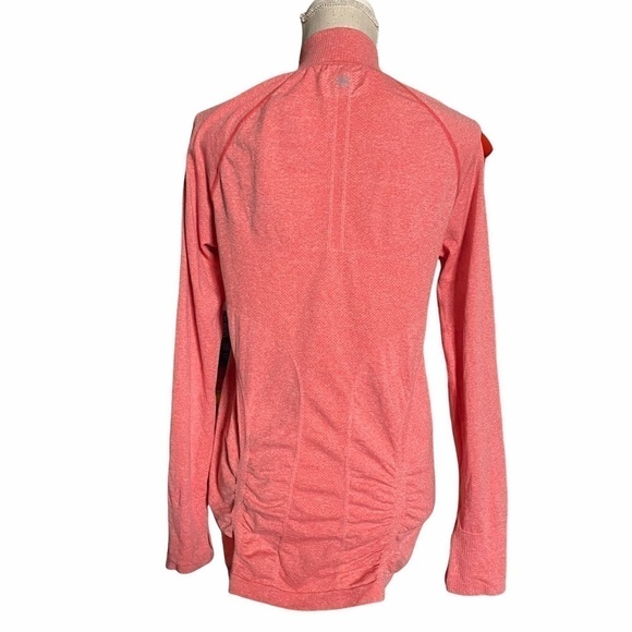 Athleta orange 1/4 zipper closure pullover size L - Picture 3 of 8